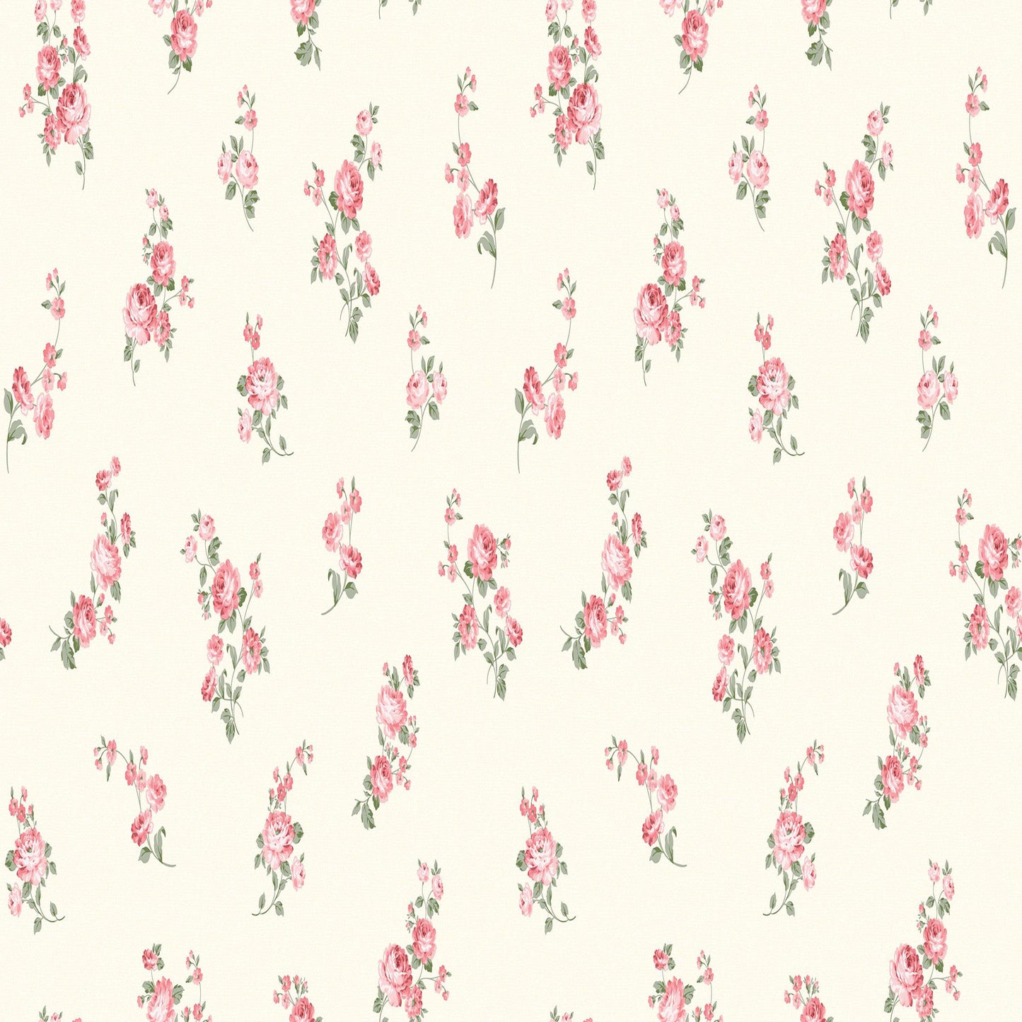 Romantic Rose Grid Wallpaper Design