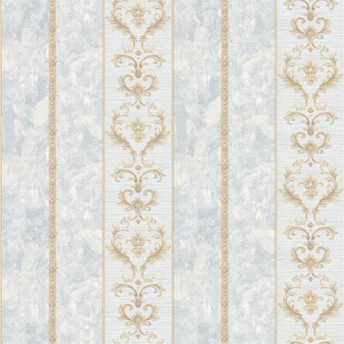 Grey Vintage Vertical Stripes Wallpaper