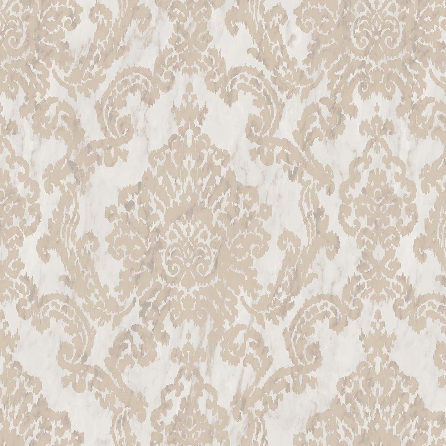 Light Grey Damask Wallpaper