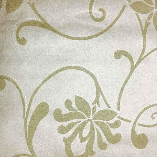 Embossed Floral Stucco Wallpaper