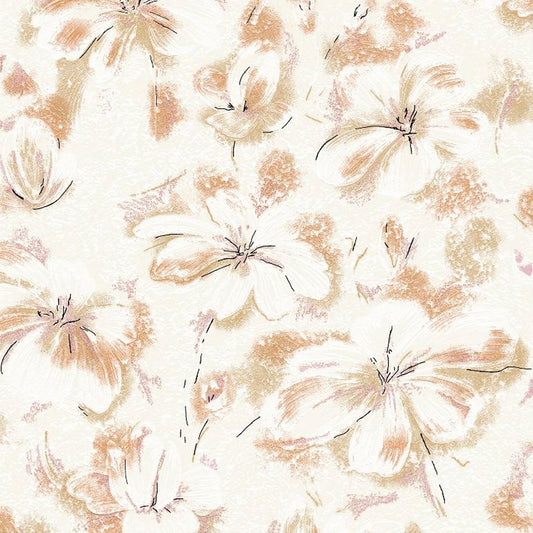 Serenity in Bloom Wallpaper Design