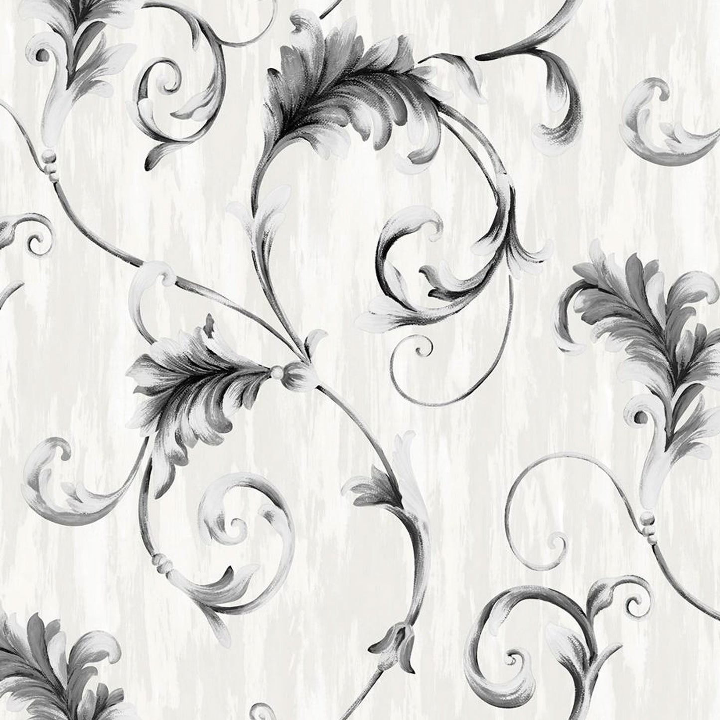 Embossed Stucco Floral Wallpaper Design