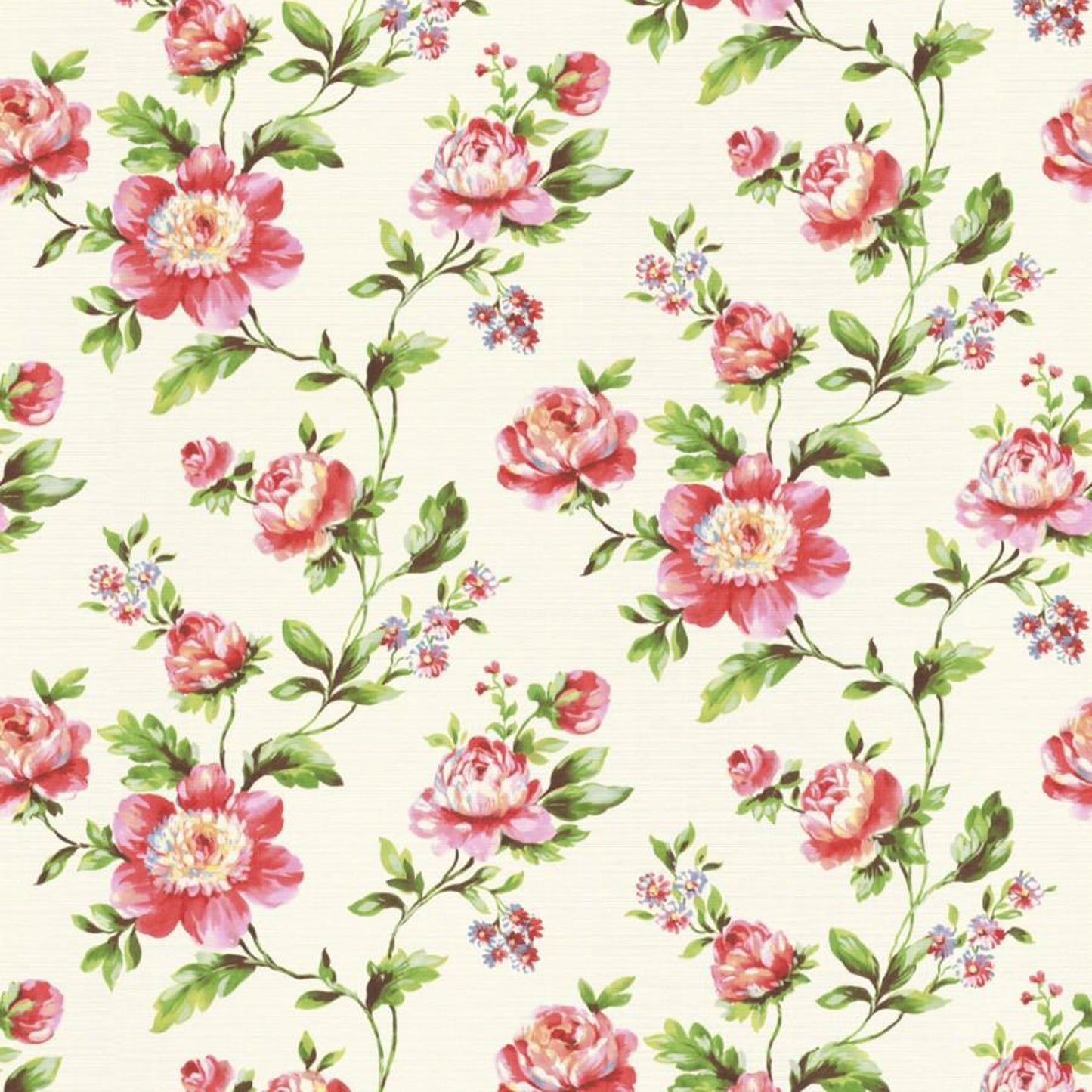 Creamy Canvas Garden Wallpaper Design