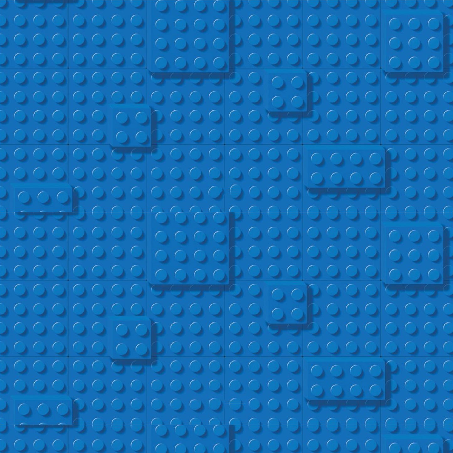 Blue Lego Bliss Geometric Wallpaper