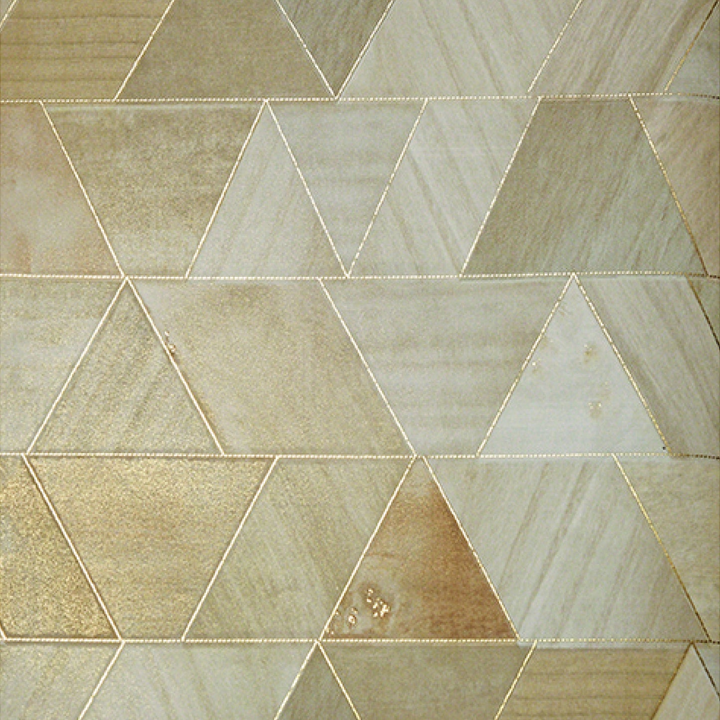 Golden Marble Geopmetric Wallpaper