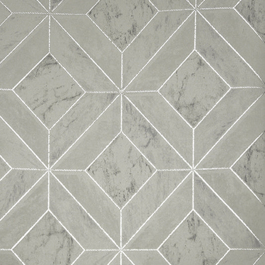 Marble Infused Geometric pattern Wallpaper