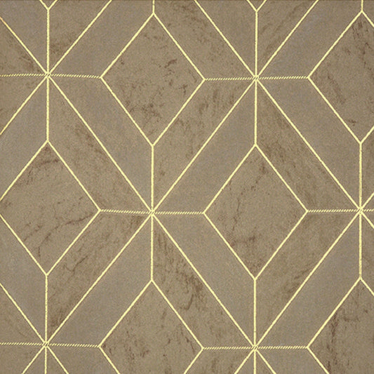 Golden Square Geometric Wallpaper
