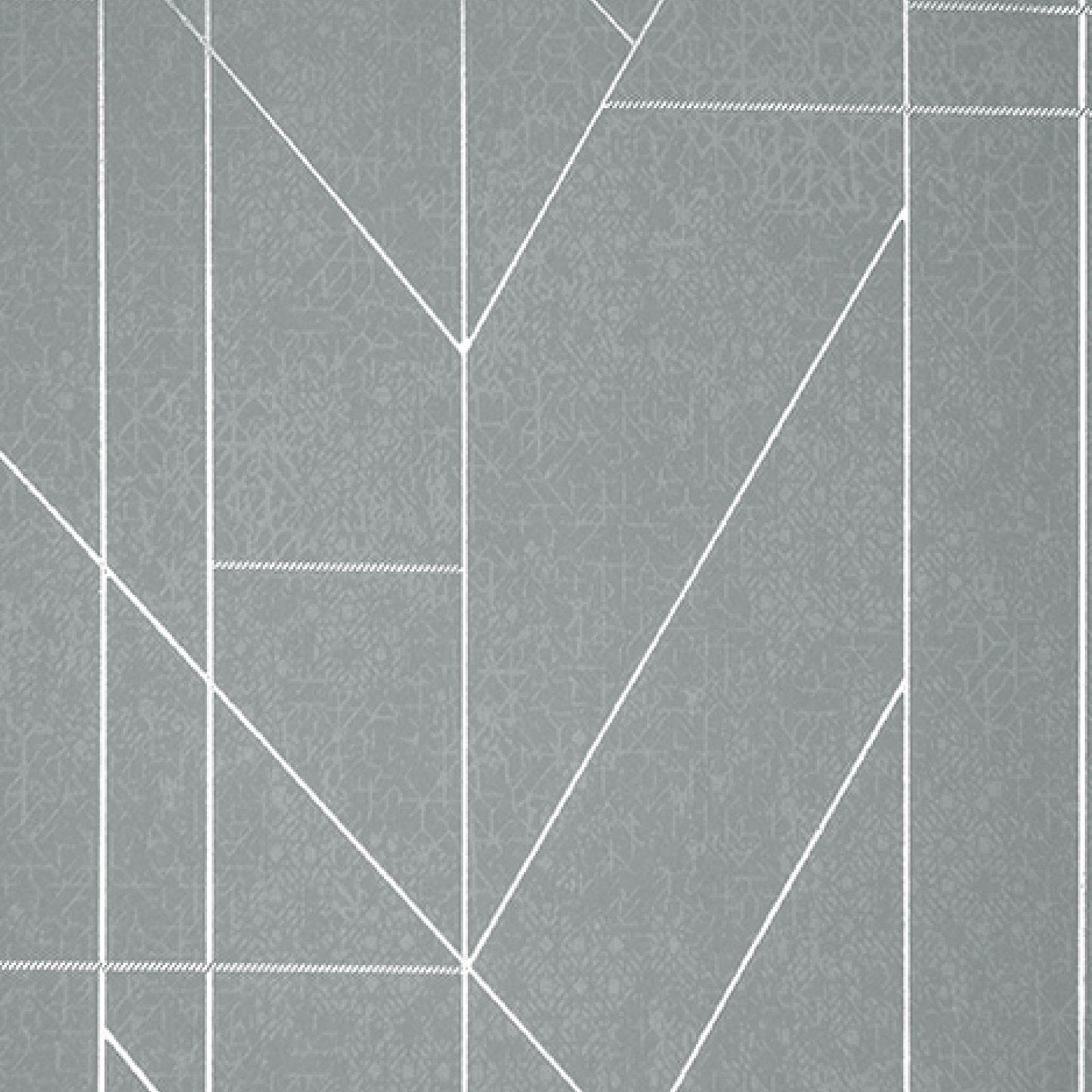Artful Symmetry Grey Textured Wallpaper