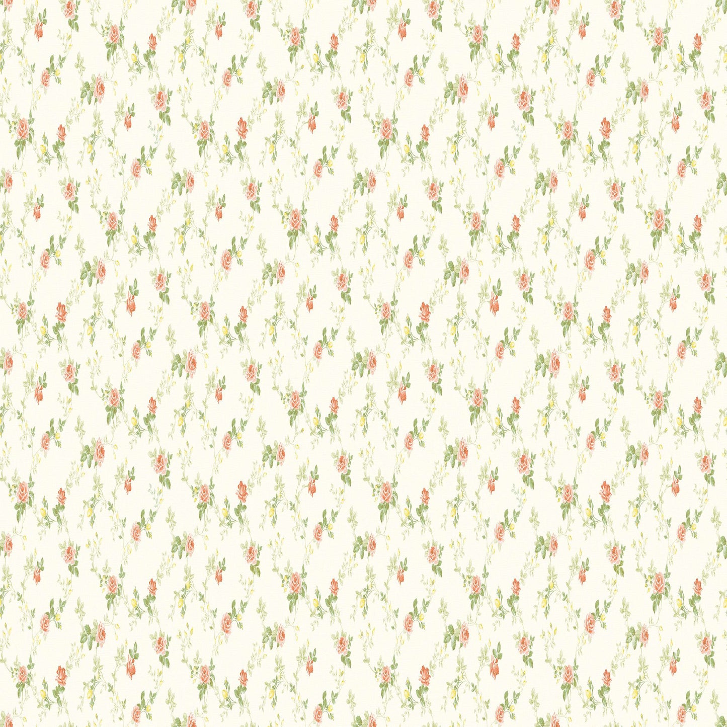 Button Rose Bouquet Wallpaper Design