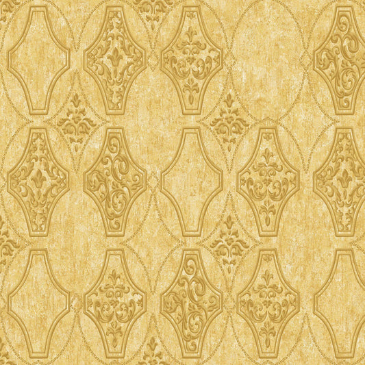 Beige Moroccan Geometry Wallpaper