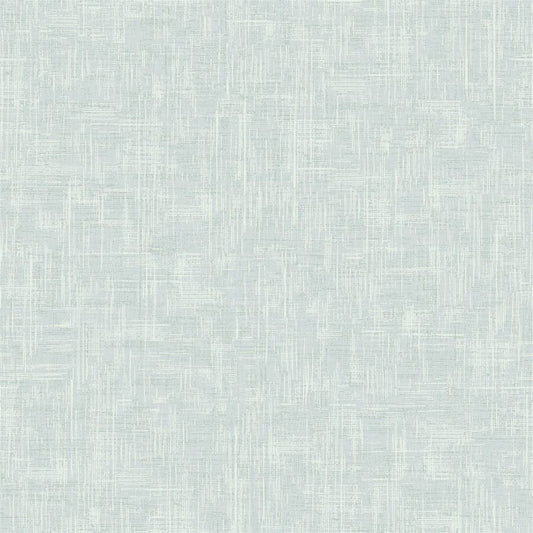 Aqua Crosshatch Linen Wallpaper