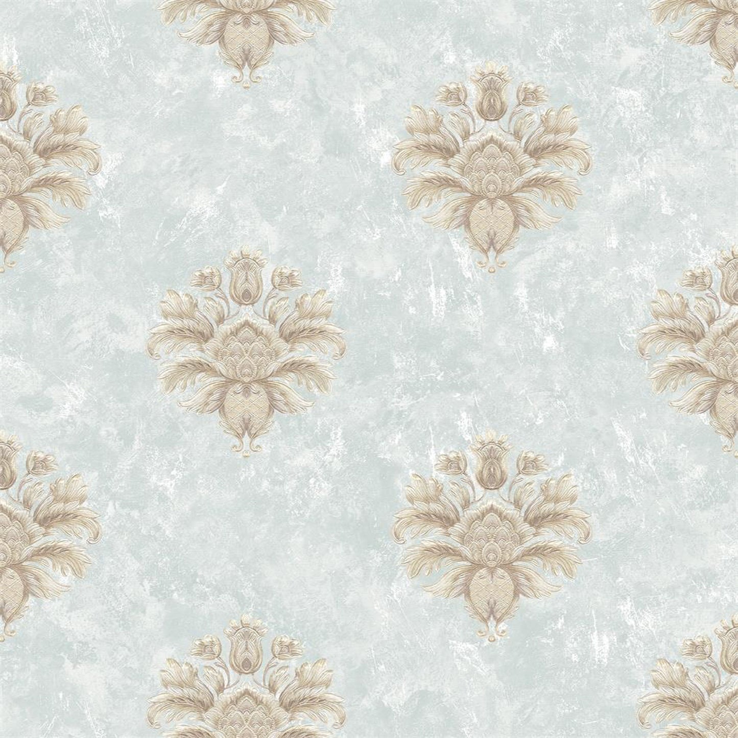 Sophisticated Damask Floral Wallpaper Design