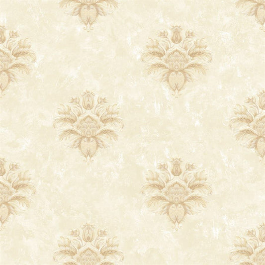 Shalimar Damask Flowers Wallpaper Design