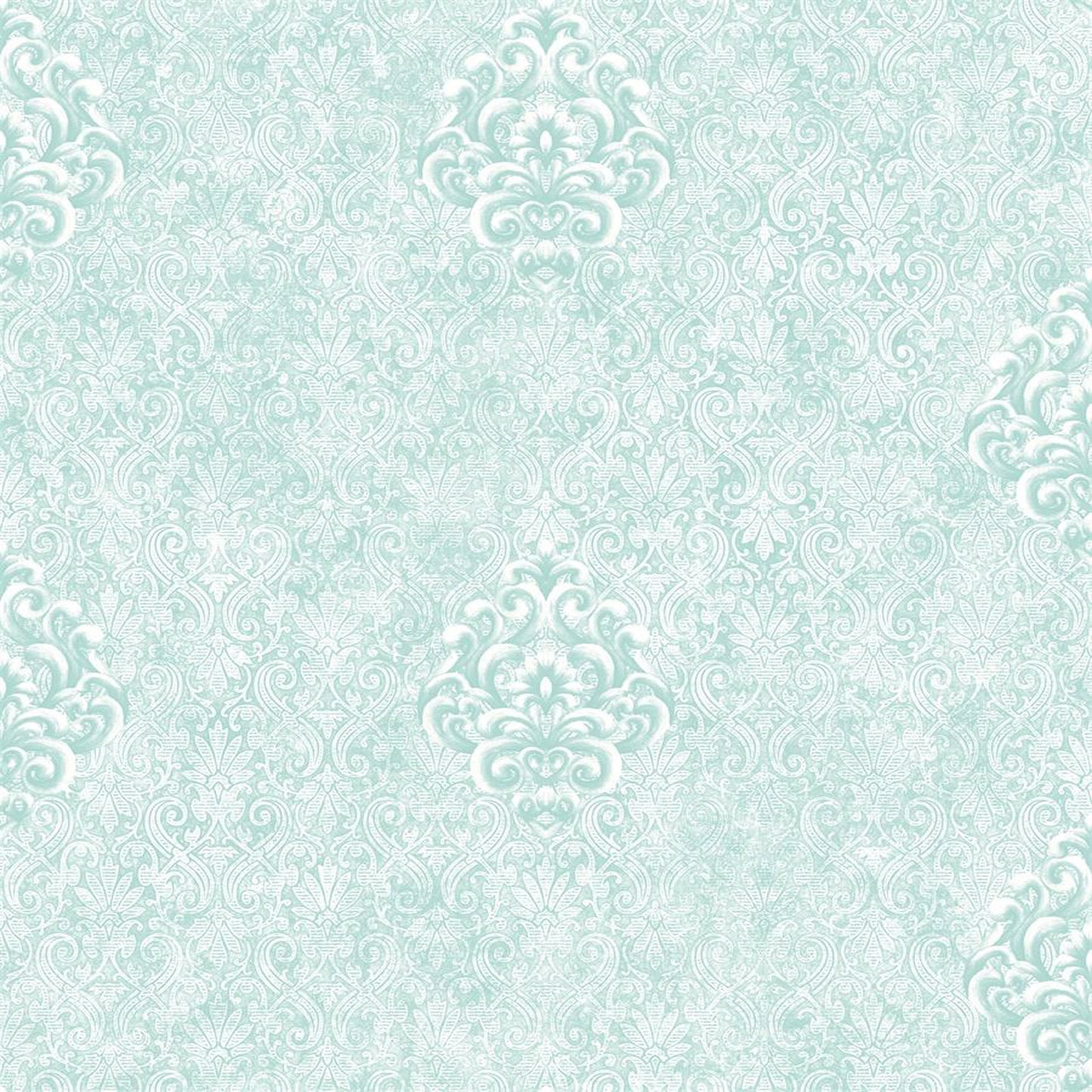 Frosty Damask Victorian Wallpaper Design