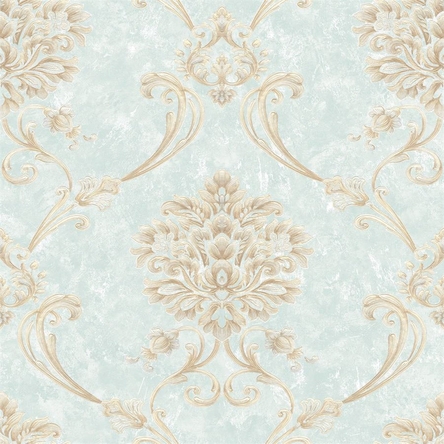 Royal Floral Grey Damask Wallpaper