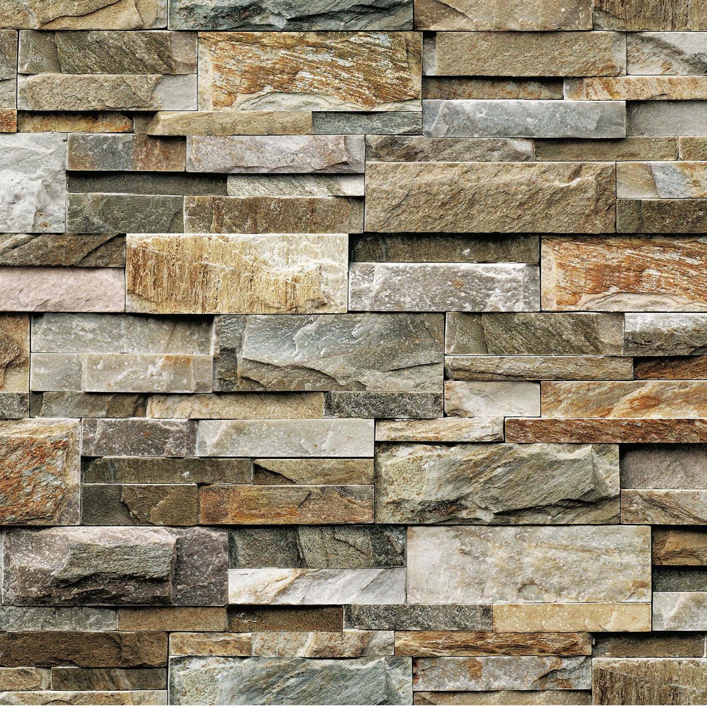 Brownstone Bricks Wallpaper