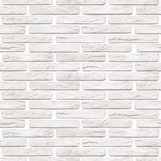 Classic Ivory Brick Wallpaper Design