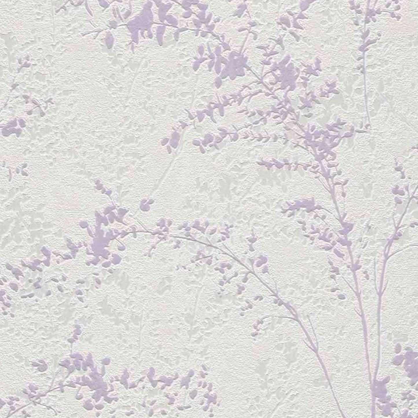 Mauve Floral Ivory Bliss Wallpaper