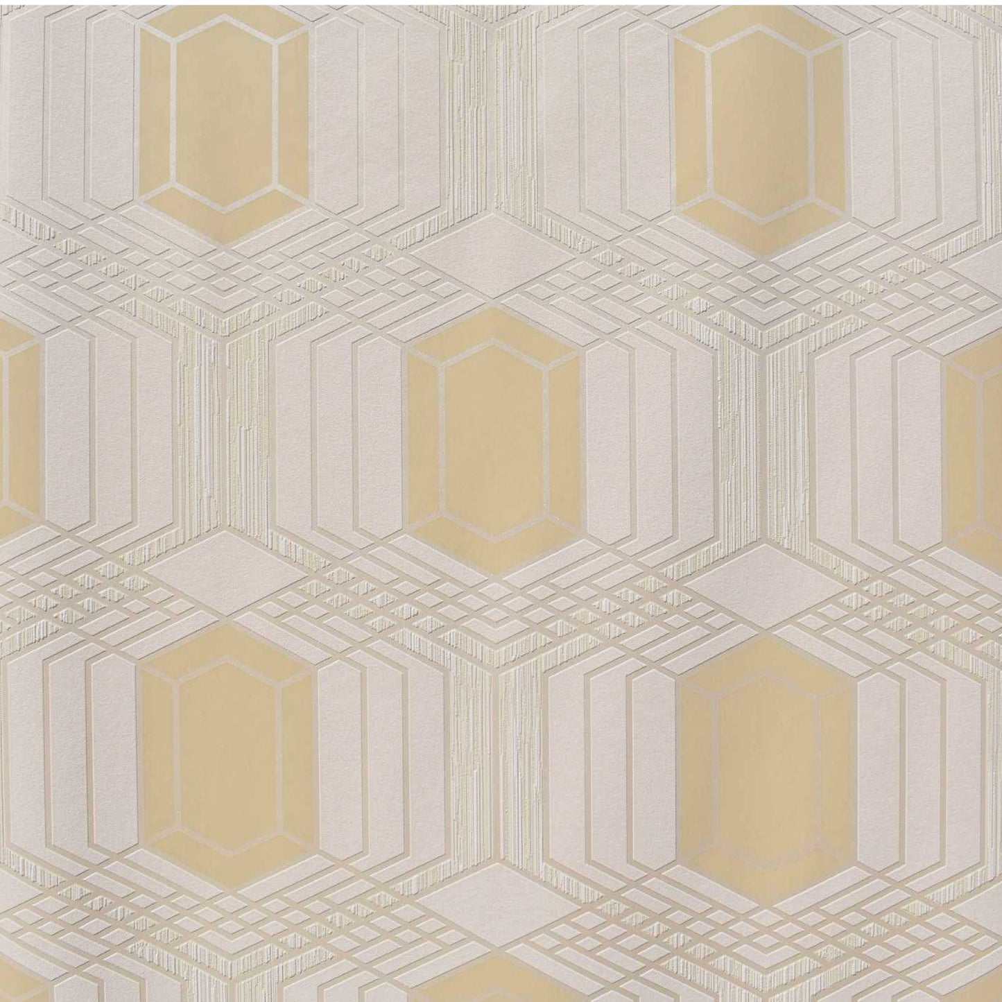 Interlinked Hexagonal Block Wallpaper