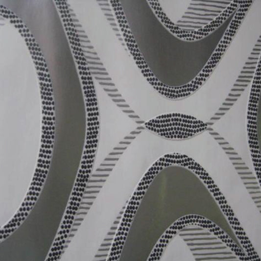 Monochrome Oval Pattern Wallpaper