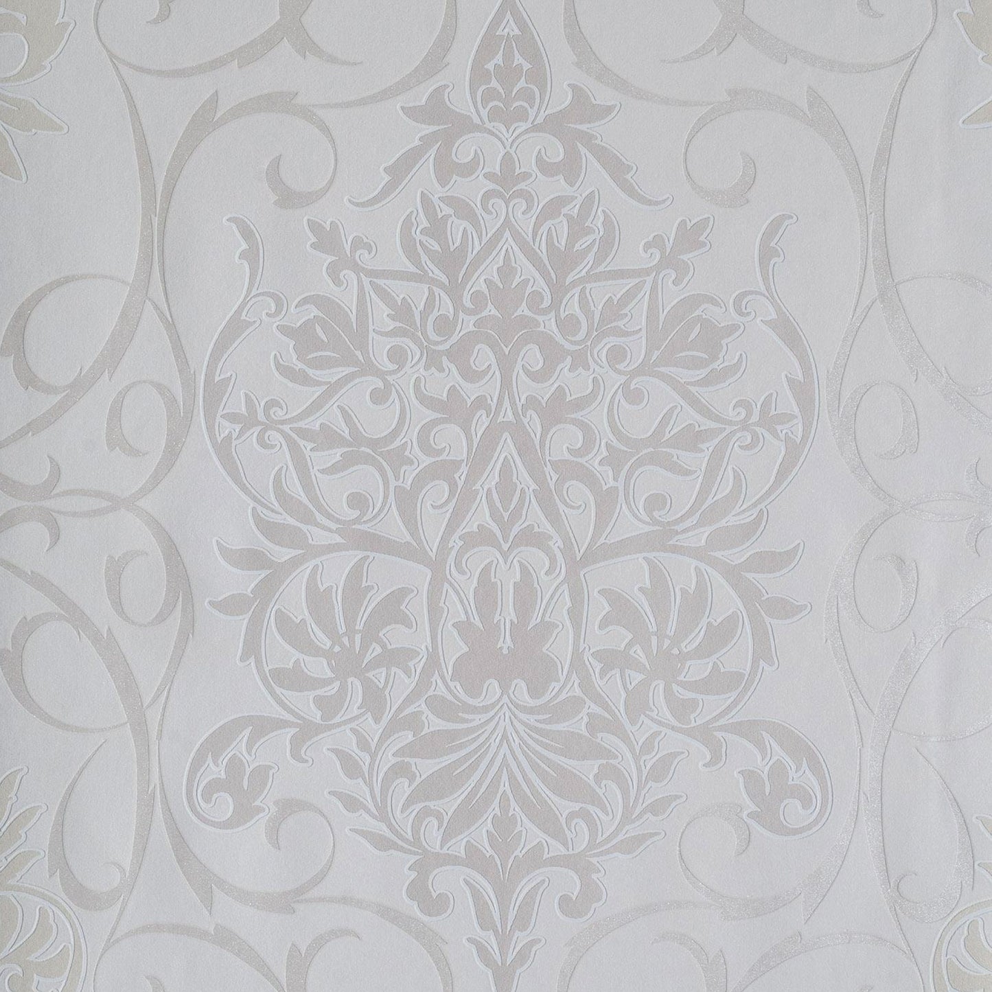 Royal Ivory Damask Wallpaper Design