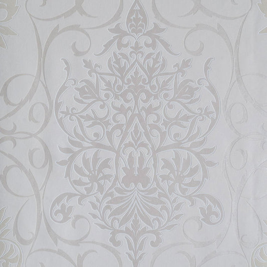 Royal Ivory Damask Wallpaper Design