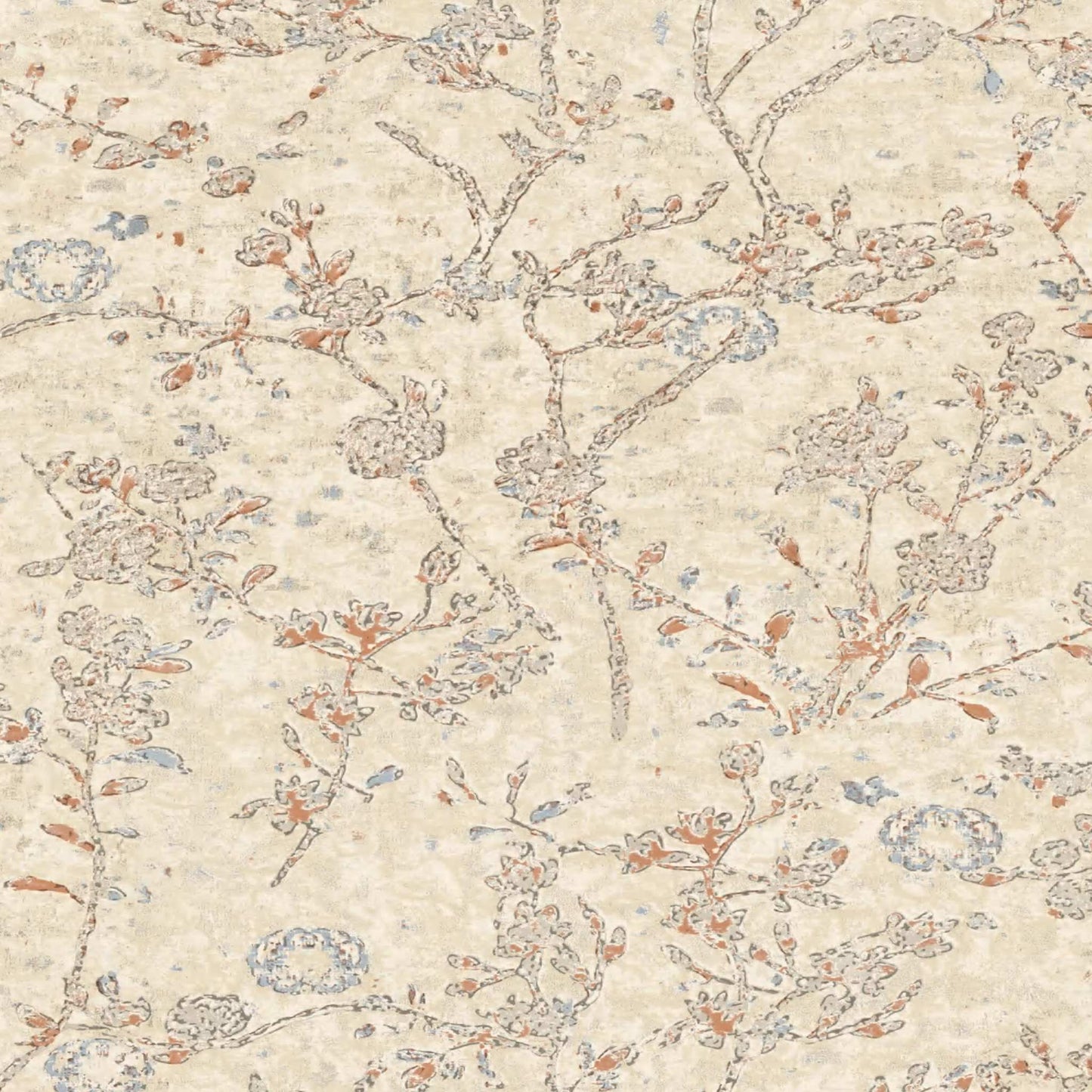 Charming Floral Tapestry Wallpaper Design