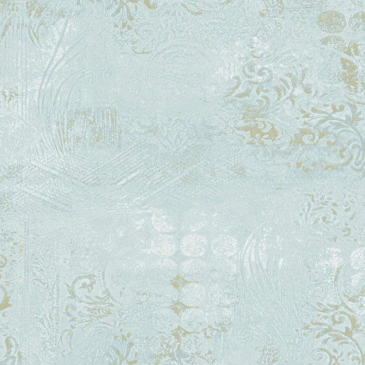 Royal Damask Golden Motifs Wallpaper